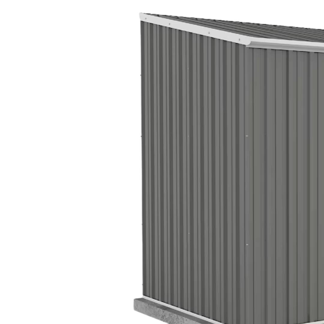 Mowvance 5-ft x 7-ft Space Saver Galvanized Steel Storage Shed (Floor Included)